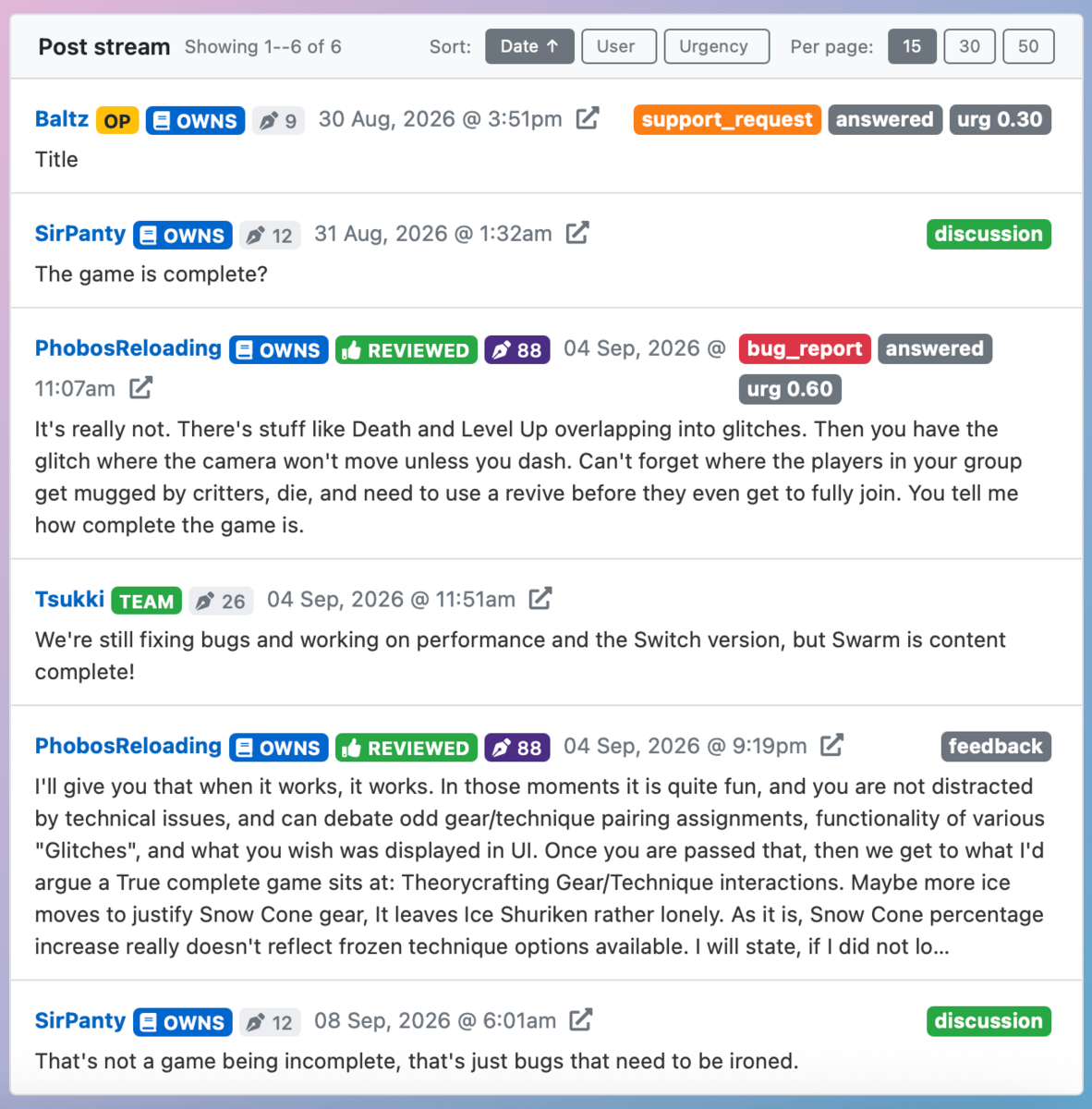 Gameplainer shows how many reviews each poster in you Steam Forums has made - so you can quickly identify serial reviewers